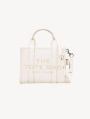 Marc Jacobs - THE LEATHER TOTE BAG SMALL COTTON/SILVER