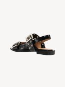 Ganni - CROCO PATENT BUCKLE BALLERINA SORT