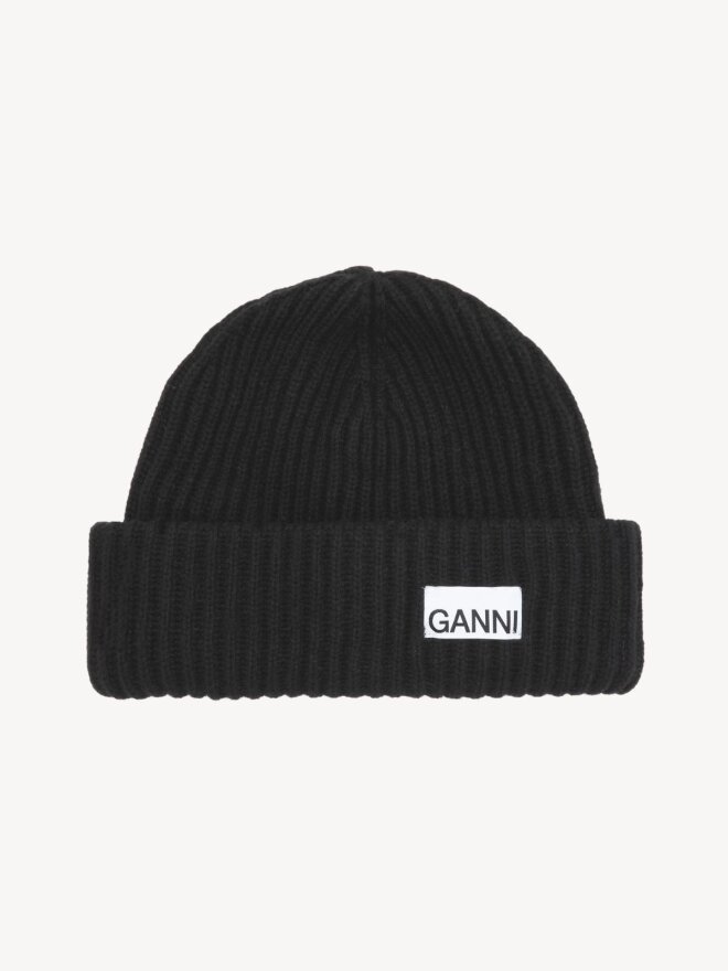 Ganni - OVERSIZED WOOL RIB KNIT HUE SORT