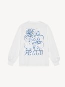 Ganni - FUTURE HEAVY ROSE BLUSE HVID