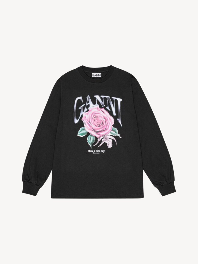 Ganni - FUTURE HEAVY ROSE BLUSE