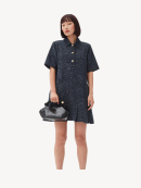 Ganni - DARK BLUE DENIM DRESS