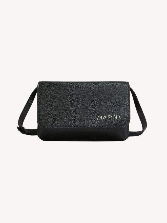 MARNI - SHOULDER BAG WITH MARNI MENDING SORT