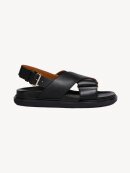 MARNI - LEATHER FUSSBETT SANDALER SORT