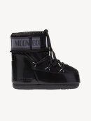 MOON BOOT - ICON LOW GLANCE BOOTS BLACK SATIN 