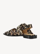 Ganni - Satin Feminine Buckle Ballerinasko Leopard