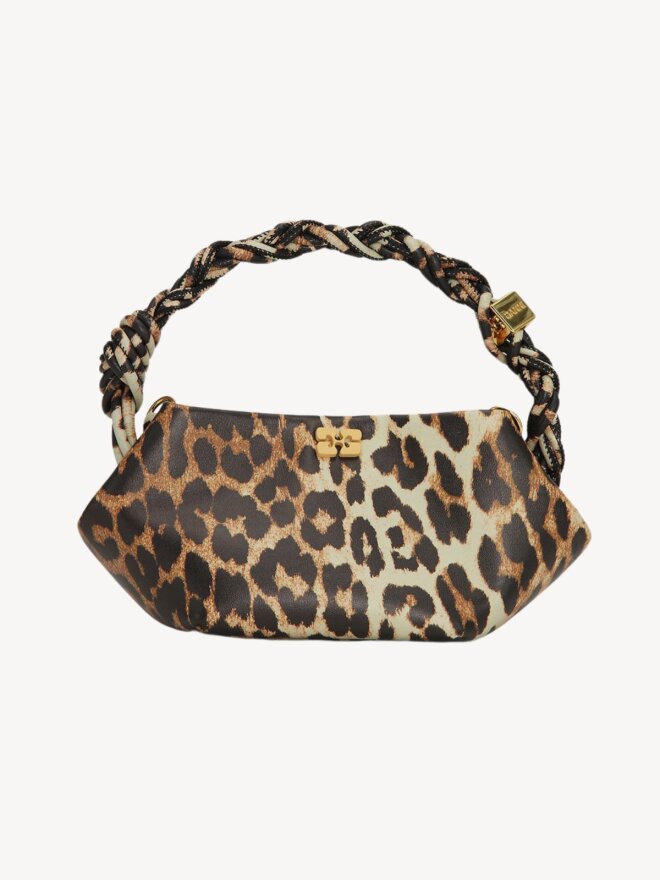 Ganni - MINI BOU BAG LEOPARD