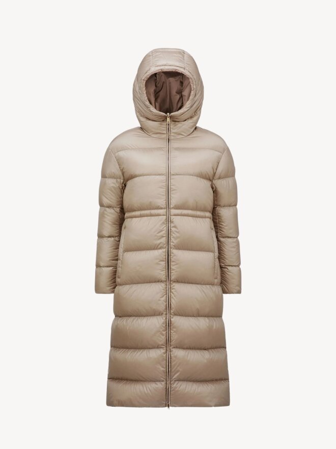 Moncler - BOULOGNE REVERSIBLE LONG DOWN JACKE TAUPE