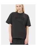 Ganni - HEAVY COTTON DROP SHOULDER T-SHIRT PHANTOM