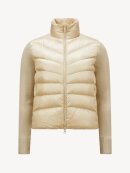 Moncler - PADDED WOOL CARDIGAN BEIGE