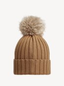 Moncler - Wool Beanie with Pom Pom Camel