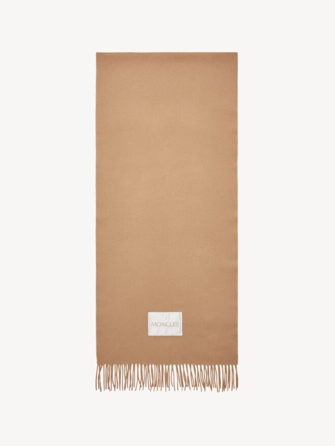 Moncler - Wool Felt Scarf Beige