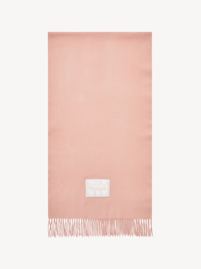 Moncler - Wool Felt Scarf Rosa