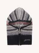 Ganni - SOFT WOOL BALACLAVA GREY STRIPED