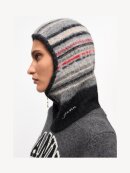 Ganni - SOFT WOOL BALACLAVA GREY STRIPED