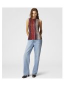 Missoni - PARTIAL STRIPED SLEEVELESS TOP WITH SEQUINS