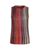 Missoni - PARTIAL STRIPED SLEEVELESS TOP WITH SEQUINS