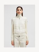 Moncler - PADDED WOOL ZIP-UP CARDIGAN OFFWHITE