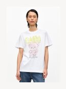 Ganni - LØSTSIDDENDE T-SHIRT TEDDY PRINT