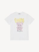 Ganni - LØSTSIDDENDE T-SHIRT TEDDY PRINT