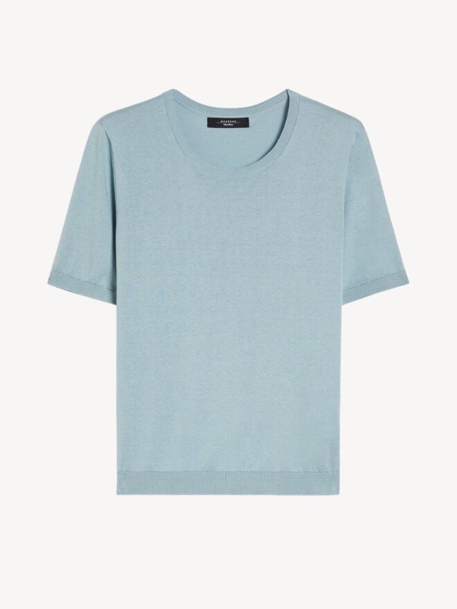 Max Mara - ZIBETTO T-SHIRT BLÅ