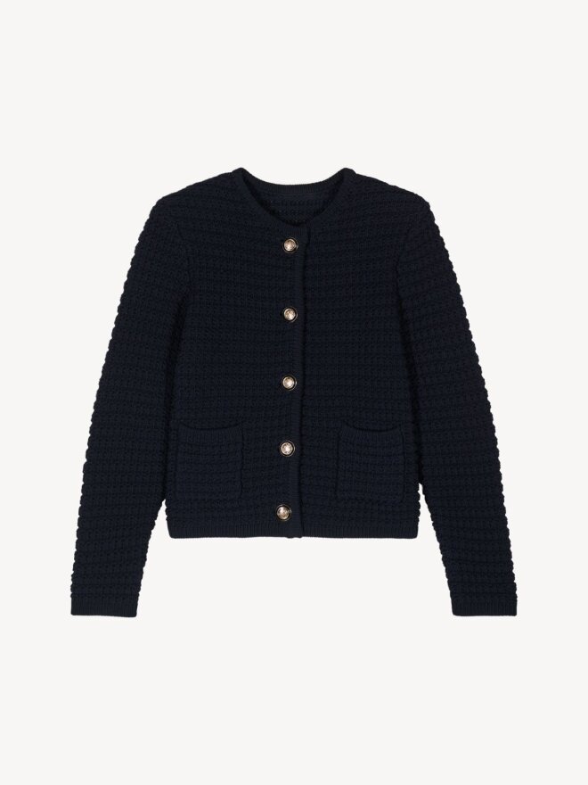 BA&SH - GASPARD CARDIGAN NAVY