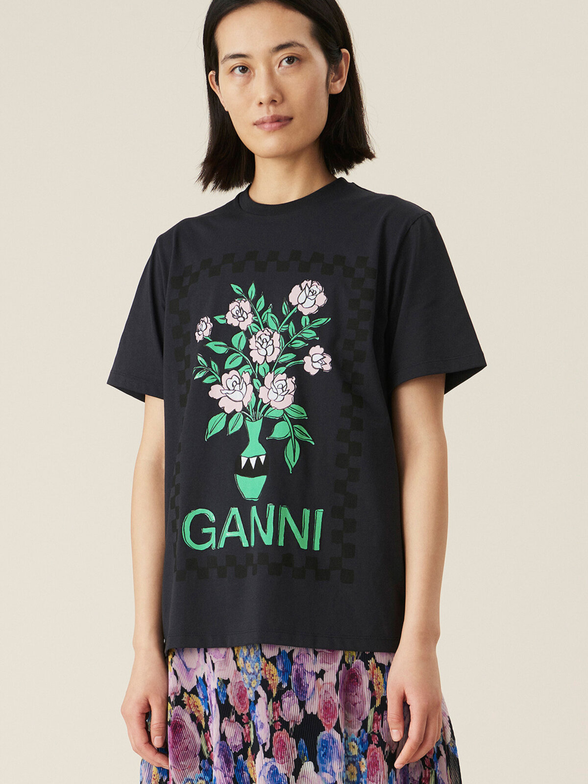 GANNI ︎ パフスリーブ レオパード ドレス 最高級 - nhumoto.com
